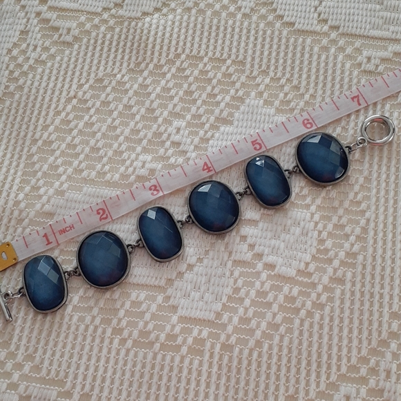 Vintage Fashion Blue Beads Bracelet - Picture 4 of 5